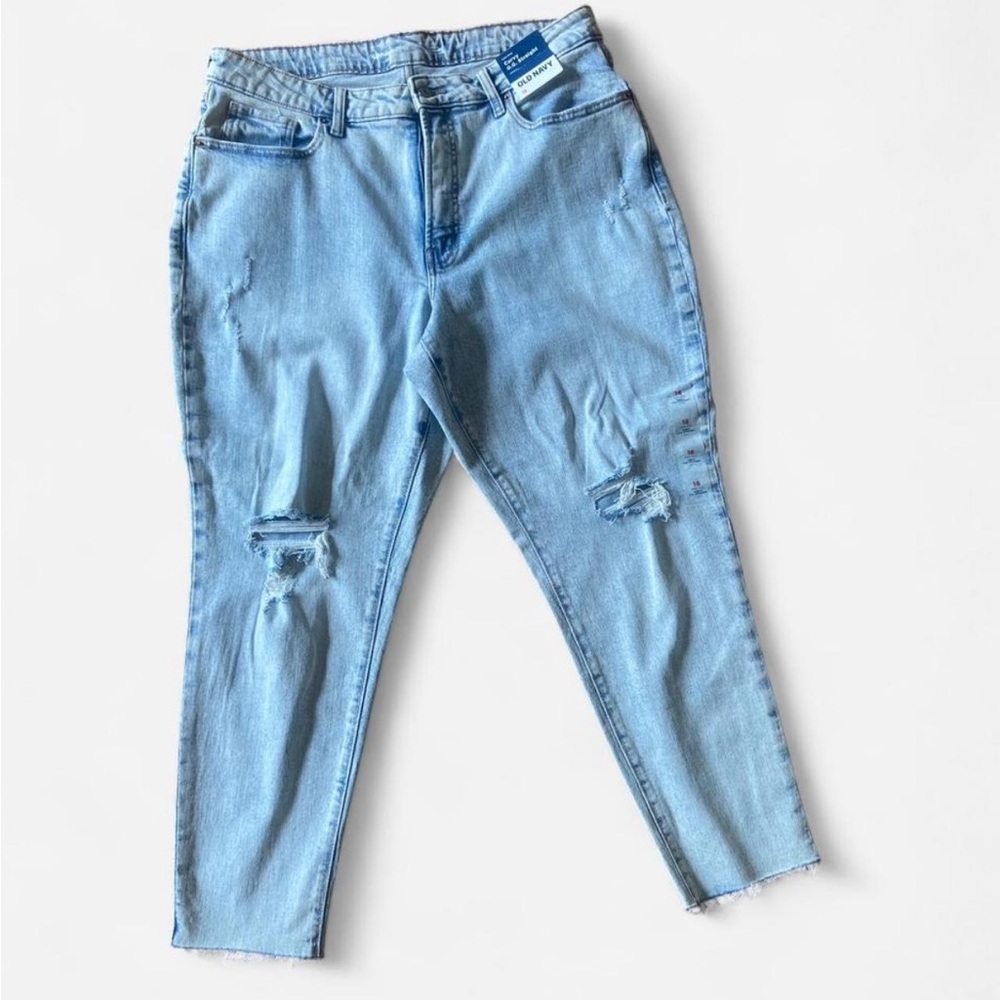 Old Navy Blue Ankle Cropped Jeans